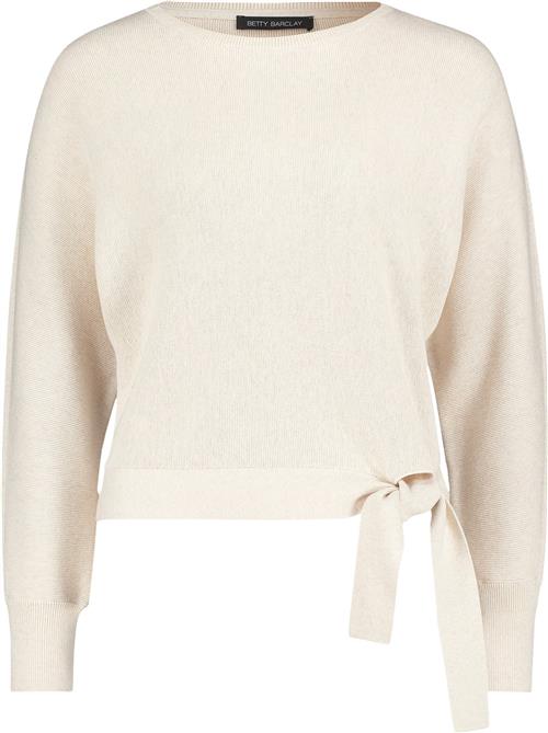 Betty Barclay Strickpullover Ku Kvinde Light Beige Melange Sweaters Str 46 - hos Magasin