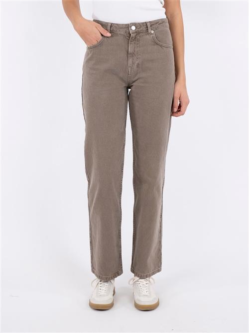 Se Neo Noir Simona D Pants Kvinde Dusty Brown Straight Jeans Str 38 - Denim hos Magasin ved Magasin