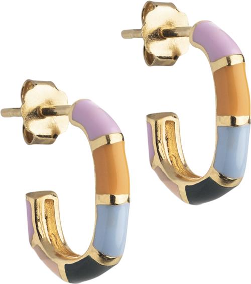 Se ENAMEL Copenhagen Hoops, Laura 16 x 13 mm - Creoler hos Magasin ved Magasin