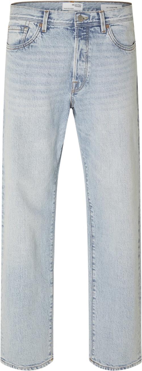 Selected Homme Slh220loose Kobe 5411 L.B Wash JNS Mand Blue Denim Jeans Str "32/""34" - hos Magasin