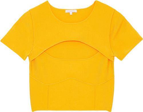 Patrizia Pepe Maglia/knit Kvinde Juicy Orange Toppe Slim Fit Str 34 - hos Magasin