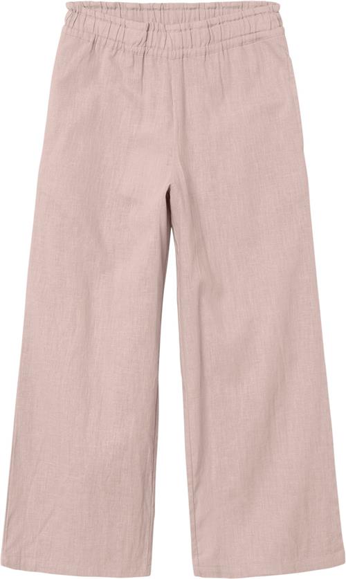 Name It Nkffalinnen Wide Pant Noos Str 140 - Sepia Rose Bukser hos Magasin