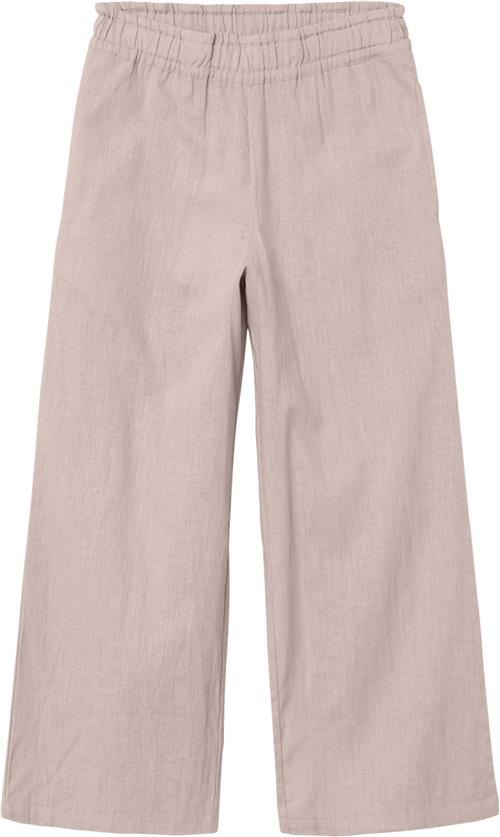 Name It Nkffalinnen Wide Pant Noos Str 116 - Sepia Rose Bukser hos Magasin