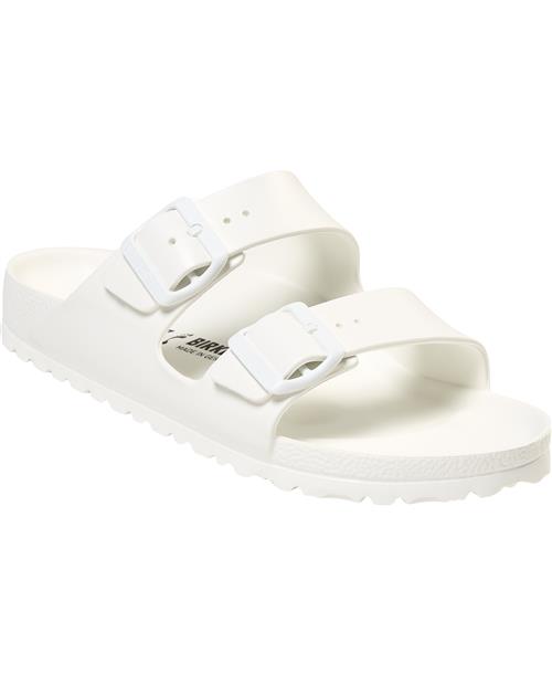 Se Birkenstock Arizona EVA White Kvinde White Flade Sandaler Str 39 - hos Magasin ved Magasin