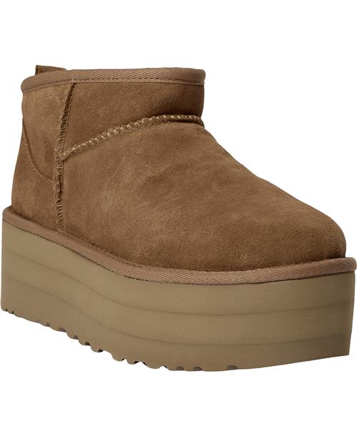 Se UGG W Cl Ultra Miniplatf Kvinde Chestnut Vinterstøvler Str 36 - hos Magasin ved Magasin