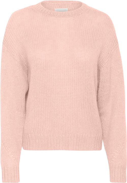 Part Two Lindipw PU Kvinde Silver Pink Sweaters Relaxed Fit Str XS - hos Magasin