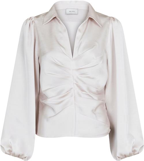 Neo Noir Mille Heavy Sateen Blouse Kvinde 124 Langærmede Bluser Str 40 - hos Magasin