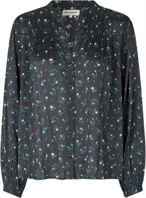 Lollys Laundry Elif Shirt Kvinde Washed Black Langærmede Skjorter Str XL - hos Magasin