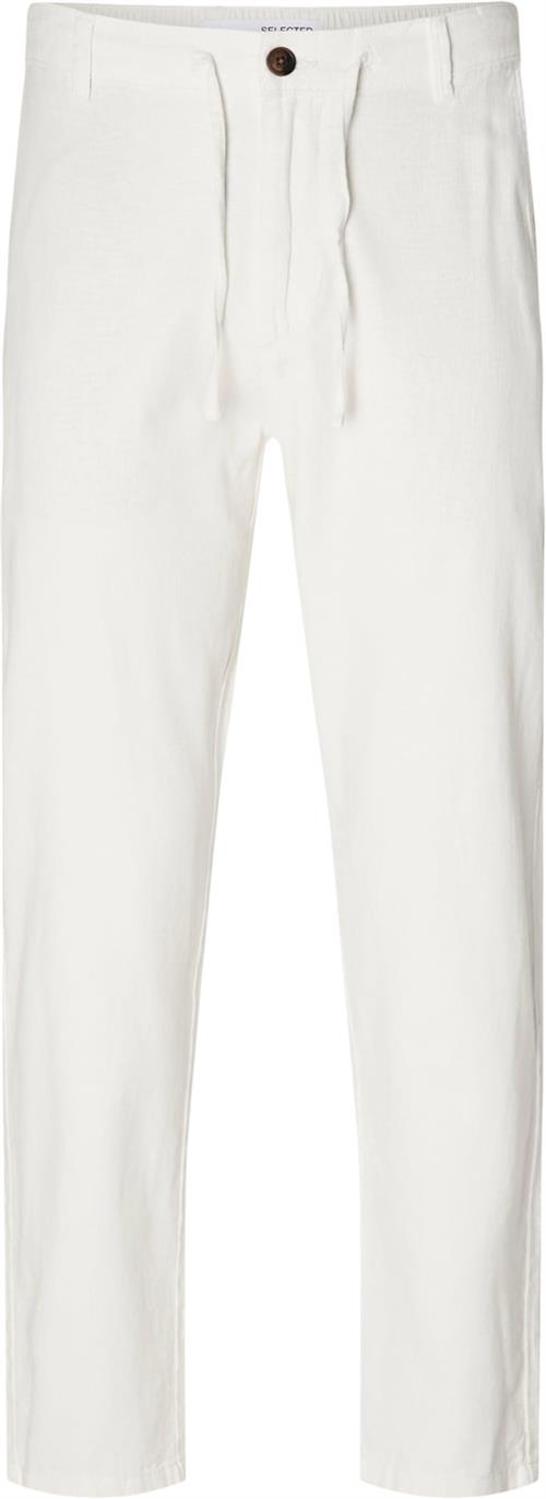 Selected Homme Slh172slimtape Brody Linen Pant NO Mand Blå Casual Bukser Slim Fit Str S - Bomuld hos Magasin