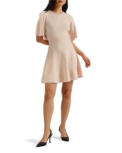 Ted Baker Oliviha Rib Engineered Skater Dress Kvinde Lt-pink Korte Nederdele Str M /3 - hos Magasin