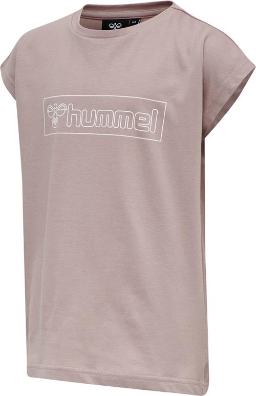 Hummel Hmlboxline Tshirt S/S Str 8 år / 128 cm - Rosa Kortærmede T-shirts hos Magasin