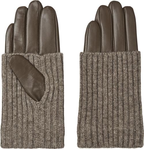 Se DAY ET Day Leather Knit Glove S/M - Handsker Læder hos Magasin ved Magasin