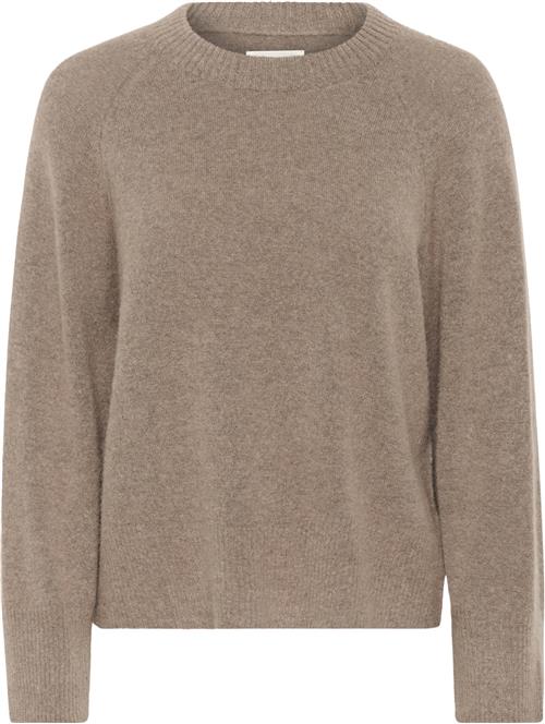 Part Two Lannapw PU Kvinde Walnut Sweaters Regular Fit Str S - hos Magasin