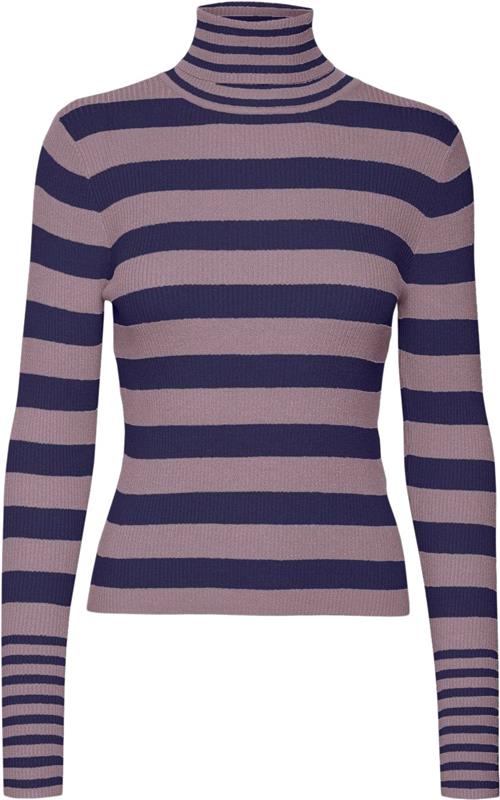 Vero Moda Vmmaxine LS Rollneck Pullover BOO Kvinde Toadstool/w. Astral Aura Rullekraver Str XS - hos Magasin