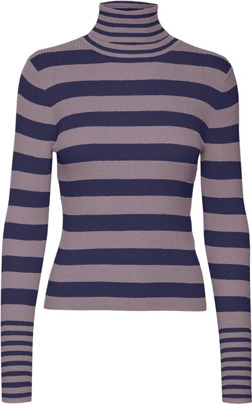 Vero Moda Vmmaxine LS Rollneck Pullover BOO Kvinde Toadstool/w. Astral Aura Rullekraver Str XL - hos Magasin