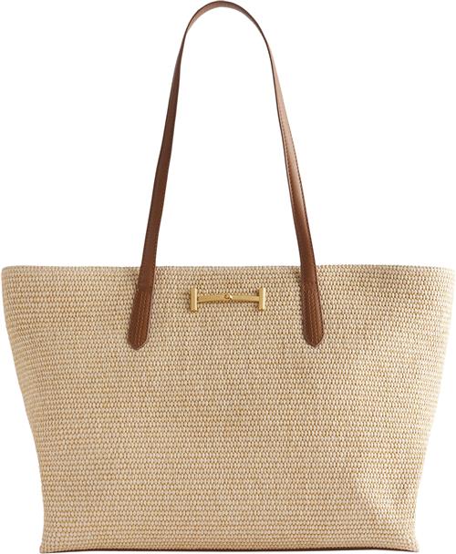 Ted Baker Edanes Raffia Zip Top Tote Bag ONE SIZE - Skuldertasker hos Magasin