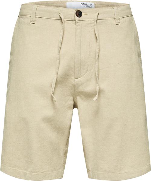 Se Selected Homme Slhcomfortbrody Linen Shorts W NOO Mand Incense/mixed W. Oatmeal Chino Shorts Str M - Bomuld hos Magasin ved Magasin