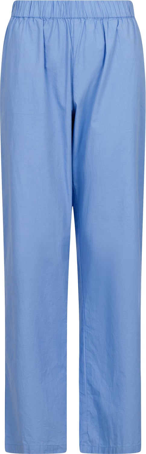 Neo Noir Astra C Poplin Pants Kvinde Light Blue Bukser Med Brede Ben Str 44 - hos Magasin