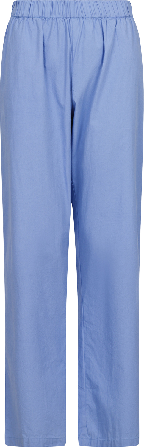 Neo Noir Astra C Poplin Pants Kvinde Light Blue Bukser Med Brede Ben Str 34 - hos Magasin