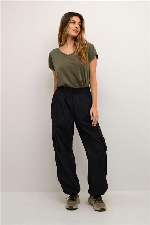 Kaffe Kamarie Cargo Pants Kvinde Black Deep Cargo Bukser Str 46 - hos Magasin