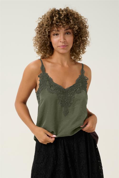 Cream Cranna Top Kvinde Deep Depths Tanktoppe Str 46 - hos Magasin