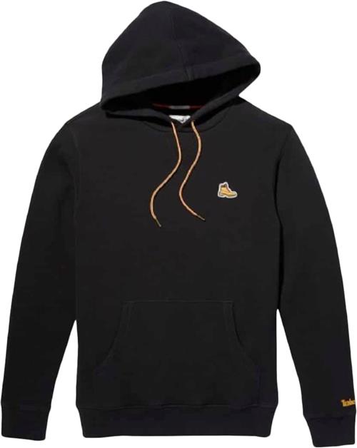 TIMBERLAND Boots Logo Hoodie Mand Black Hoodies Str M - Bomuld hos Magasin