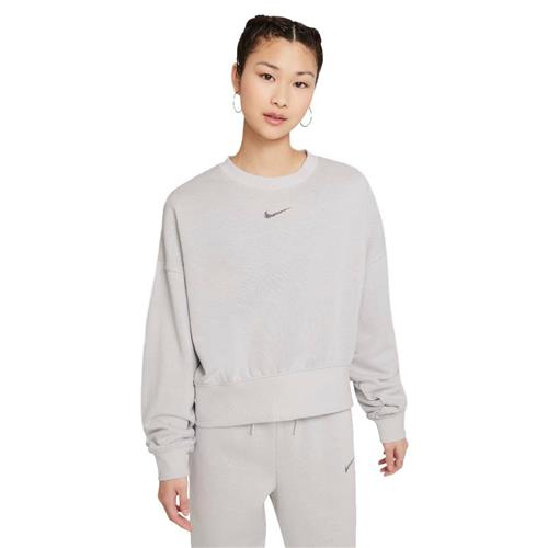 Nike Sportswear Essentials Oversized Fleece Sweatshirt Kvinde Grey Sweatshirts Str L - Bomuld hos Magasin