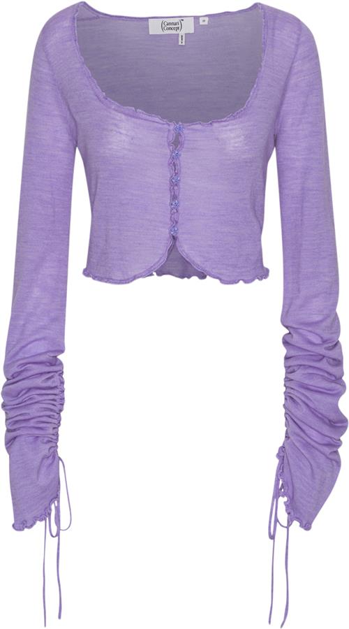 Cannari Concept Open Cardigan Kvinde Bougainvillea Toppe Str 36 - hos Magasin