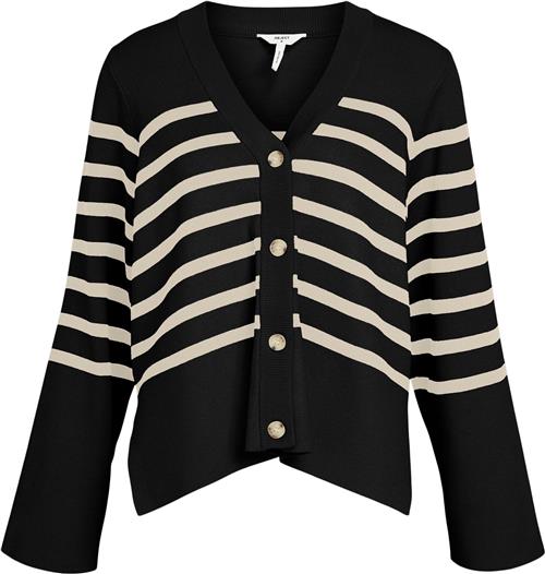 Se Object Objester LS Cardigan A DIV Kvinde Black/sandshell Cardigans Str S - hos Magasin ved Magasin