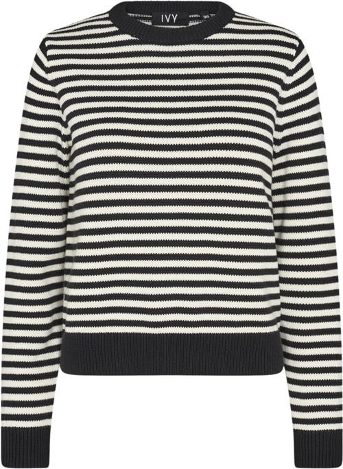 IVY Copenhagen Ivyskylar Knit Kvinde Deep Navy Blue Sweaters Str 42 - hos Magasin