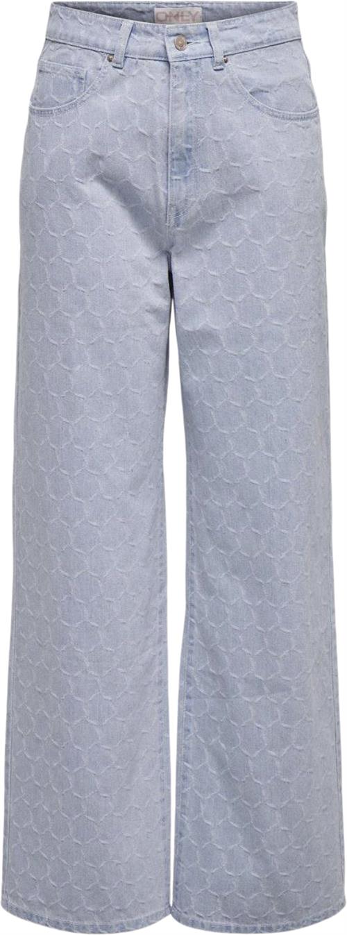 ONLY Onlhopeeliza EX HW Wide DNM BJ Kvinde Light Blue Denim Wide Jeans Str "29/""32" - hos Magasin