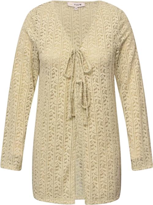 A-VIEW Mona new Cardigan Kvinde Sand Cardigans Str 44 - hos Magasin