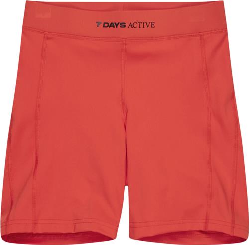 7 Days Active Training Bike Shorts Kvinde 158 Cherry Tomato Bikershorts Str L - hos Magasin