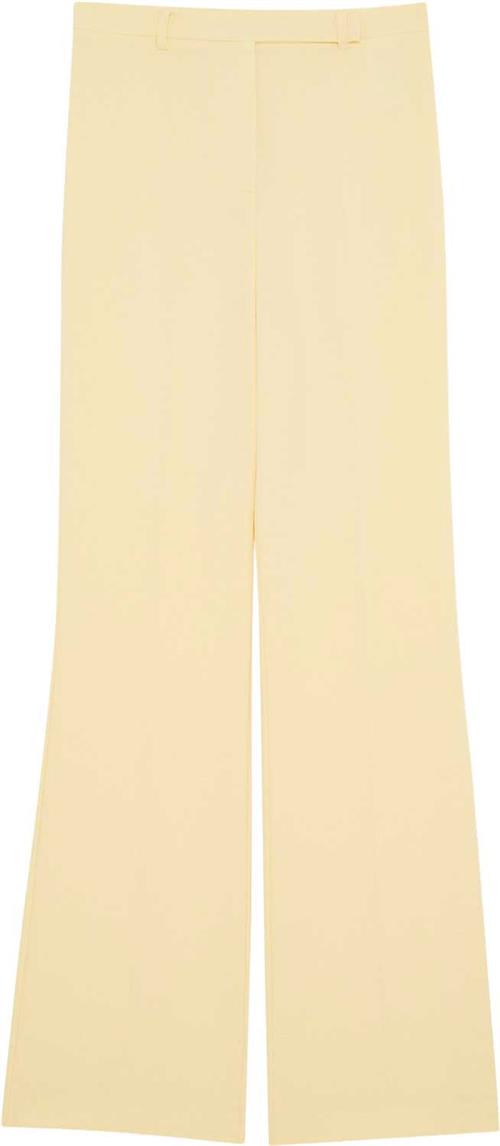 Patrizia Pepe Pantaloni/trousers Kvinde Clarity Yellow Bukser Med Brede Ben Str 40 - hos Magasin