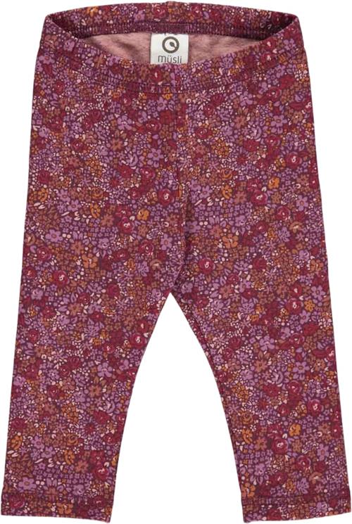 Müsli by Green Cotton Petit Blossom Leggings Baby Str 68 - Fig/boysenberry/berry Red Leggings Bomuld hos Magasin