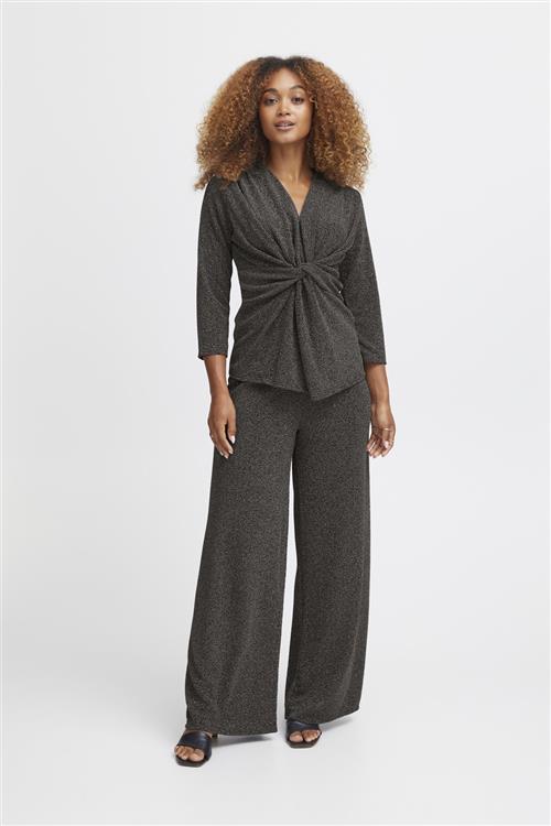 Sorbet Sbfranca Pant Kvinde Black Bukser Med Brede Ben Str S/M - hos Magasin