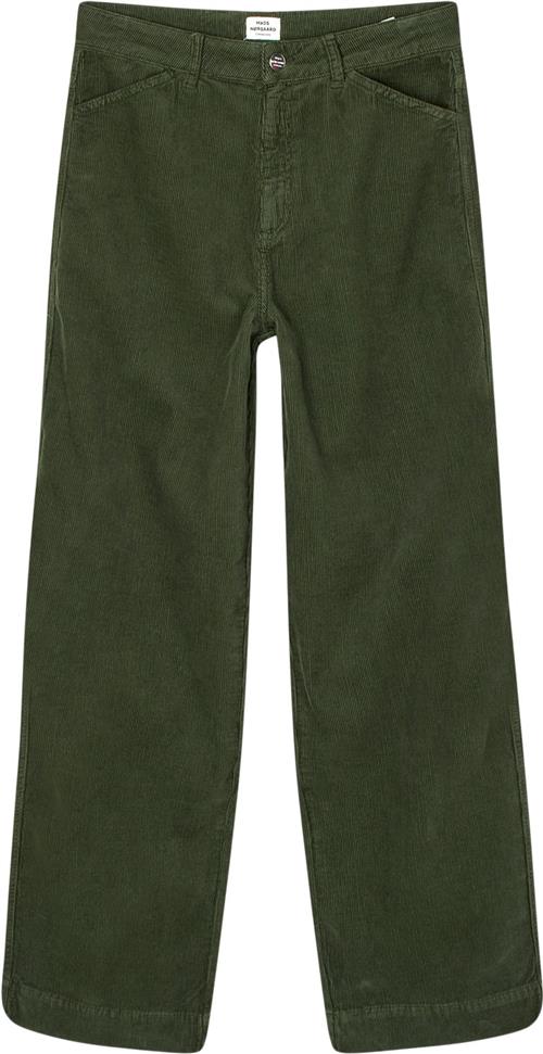 Se Mads Nørgaard - Copenhagen Mini Cord Cargo Pants Kvinde Grøn Cargo Bukser Str 34 - hos Magasin ved Magasin