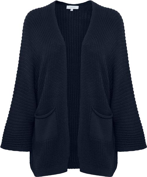 Se Sorbet Sbcarly Long Cardigan Kvinde Navy Blazer Cardigans Str L/XL - hos Magasin ved Magasin