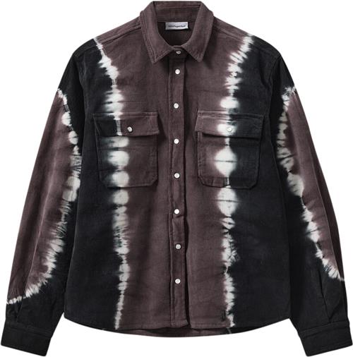 H2OFAGERHOLT Sao Paolo Shirt Kvinde Black Tie Dye Langærmede Skjorter Str M - Bomuld hos Magasin