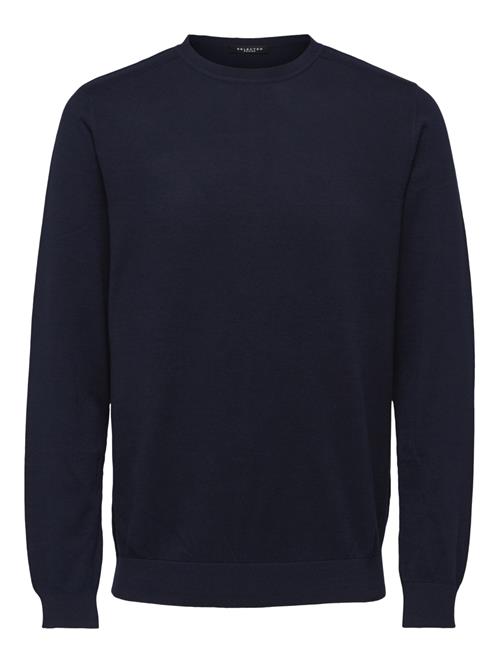 Selected Homme Slhberg Crew Neck B Noos Mand Blå Sweaters Str S - hos Magasin