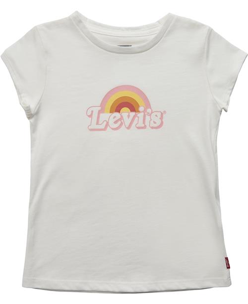 Se Levi's Lvgssrainbowgraphictee Str 24M - White Kortærmede T-shirts hos Magasin ved Magasin