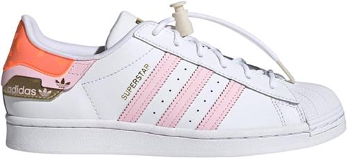 Se adidas Superstar Kvinde Ftwwht/clpink/solred Sneakers Str 3 - Læder hos Magasin ved Magasin