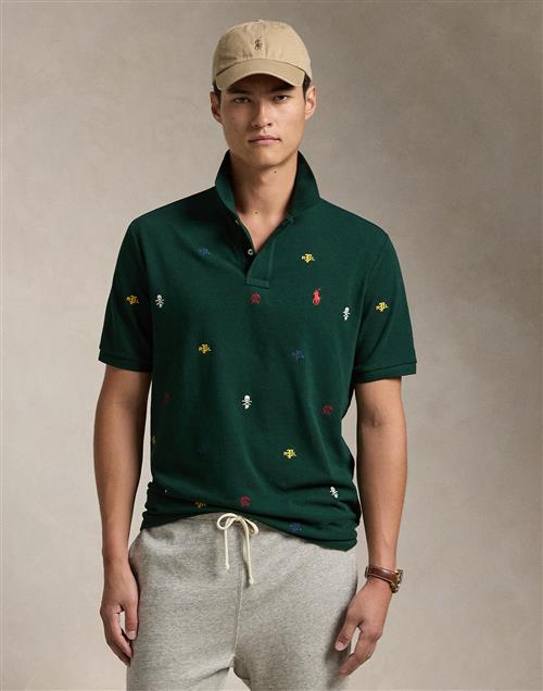 Polo Ralph Lauren 20/1 Meshssl-psh Mand Moss Agate Kortærmede Poloer Slim Fit Str XL - Bomuld hos Magasin