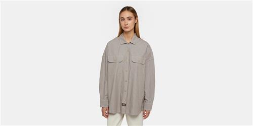 Dickies Florence Shirt W Mushroom Kvinde Mushroom Kortærmede T-shirts Str XS - hos Magasin