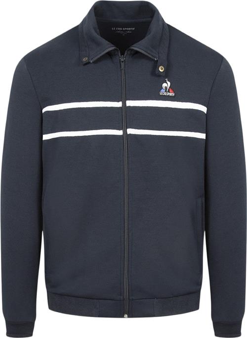 Le Coq Sportif Tennis Fullzip Sweatshirt Mand Ingen Fleece Str XL - Bomuld hos Magasin