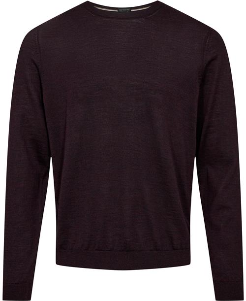 Se BOSS Boss Men Business Leisure Knitwear Mand Dark Red Sweaters Str L - hos Magasin ved Magasin