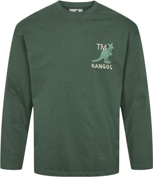 Se Kangol Harlem M04 Longsleeve T-shirt Mand Dark Green Langærmede T-shirts Str S - Bomuld hos Magasin ved Magasin