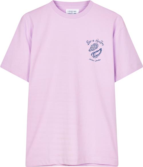 Libertine-Libertine Beat Bar Huitre Mand Lavender Kortærmede T-shirts Str L - Bomuld hos Magasin