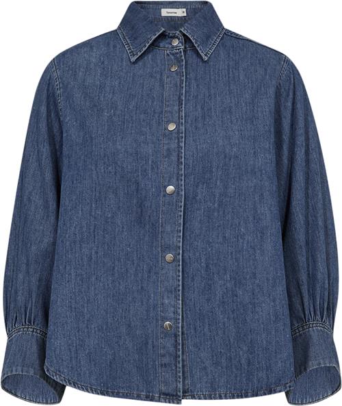 Tomorrow Trwnew Hepburn Shirt Boston Kvinde Denim Blue Skjorter Str 40 - Bomuld hos Magasin