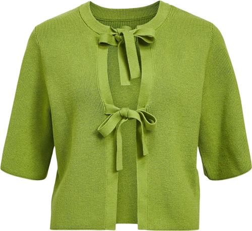 Object Objulla Parvi 2/4 Knit Cardigan 132 Kvinde Peridot Toppe Str XS - hos Magasin